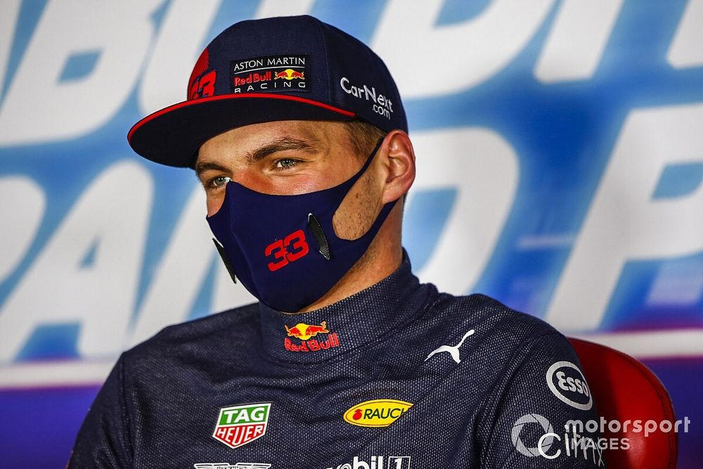 Max Verstappen, Red Bull Racing, 1st position, in the Press Conference