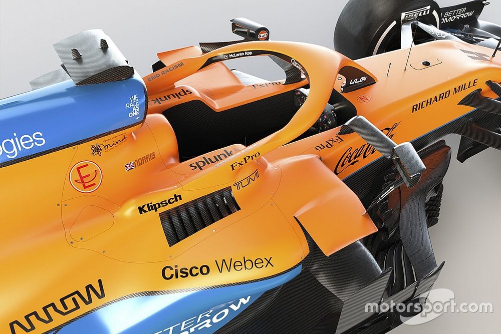 McLaren MCL35M cockpit detail
