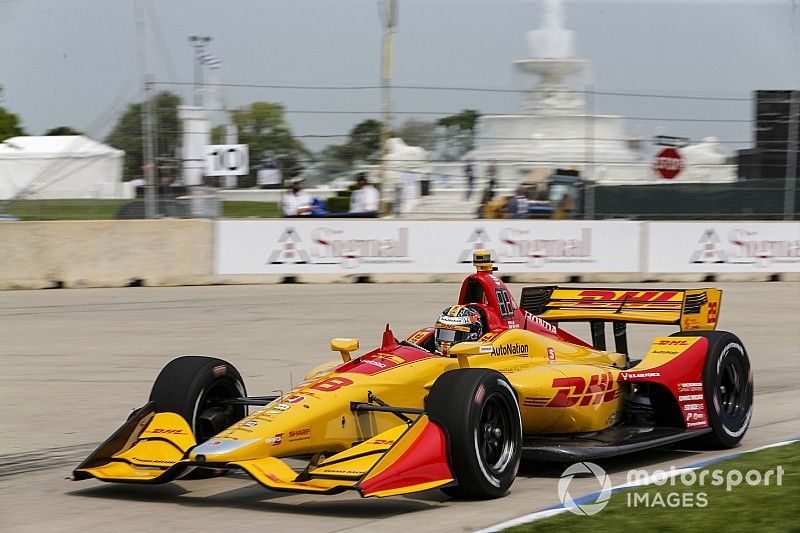 Detroit IndyCar: Hunter-Reay tops final practice/warm-up