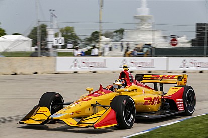 Detroit IndyCar: Hunter-Reay tops final practice/warm-up