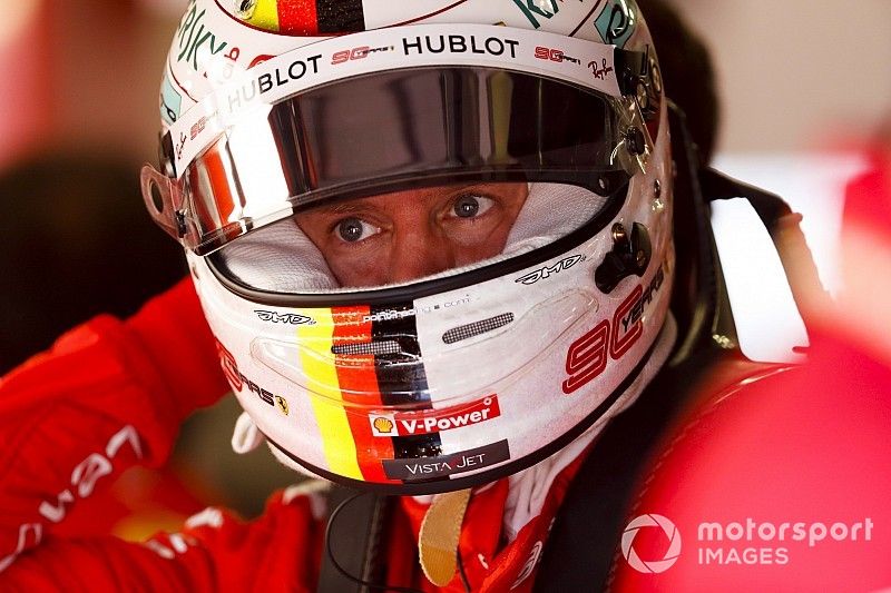 Vídeo: el susto de Vettel que le impidió hacer un tiempo representativo