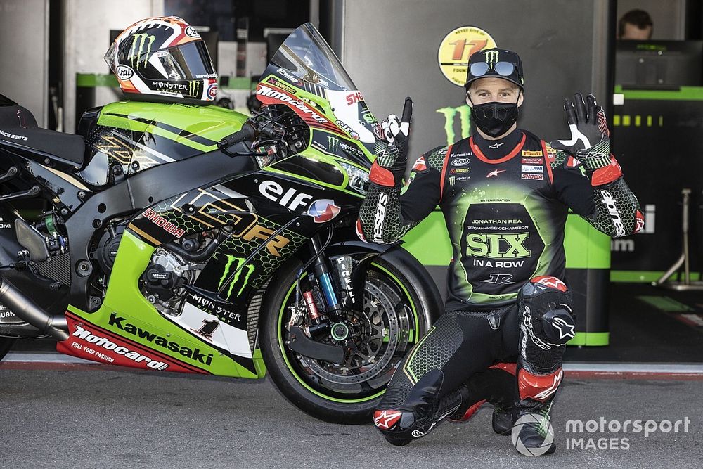 Jonathan Rea, Kawasaki Racing Team celebrates his sixth World Championship