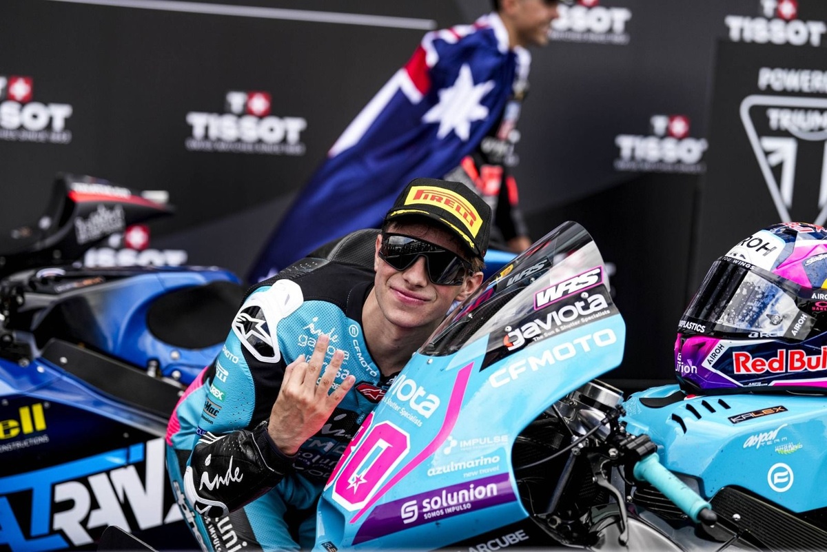 David Alonso, tras su primer podio en Moto2: «Me ha costado aceptar ser tercero» 