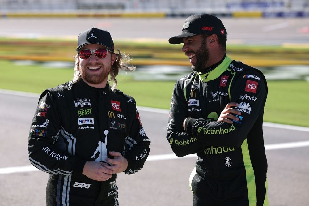Bubba Wallace, 23XI Racing Toyota, Tyler Reddick, 23XI Racing Toyota