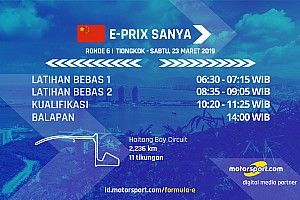 Jadwal Formula E E-Prix Sanya