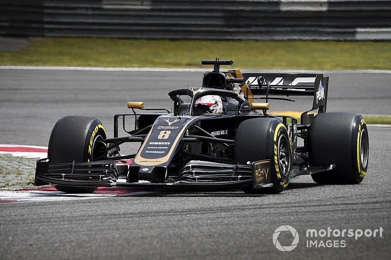 Diaporama: le suisse Romain Grosjean au Grand Prix de Chine