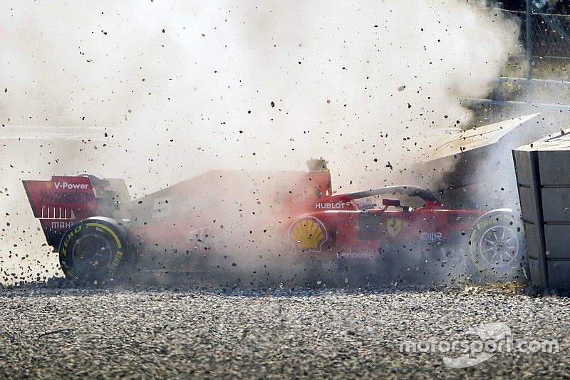 Accidente de Sebastian Vettel, Ferrari