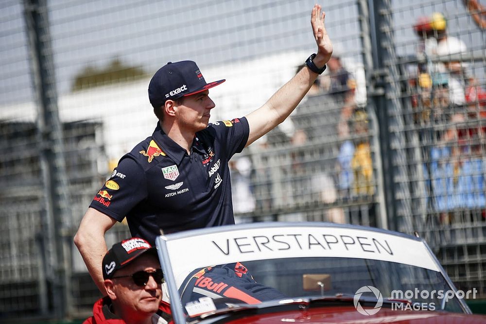 Max Verstappen, Red Bull Racing, in the drivers parade