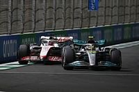 Hamilton en Arabia: no podía seguir el ritmo del Haas