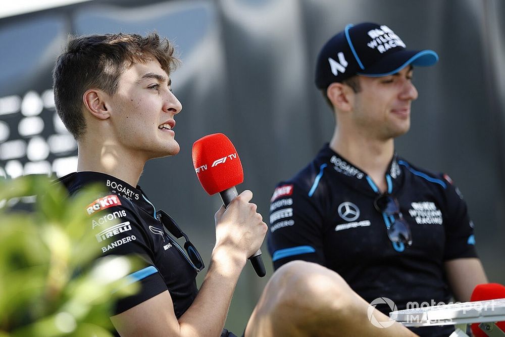 George Russell, Williams Racing, et Nicholas Latifi, Williams Racing