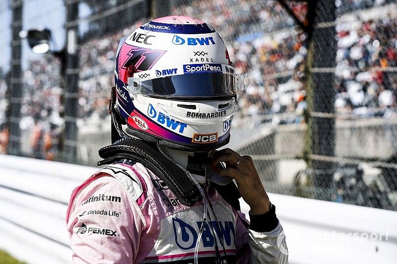 Sergio Perez, Racing Point on the grid 