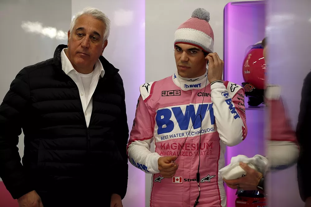 Lawrence Stroll, propri&eacute;taire de Racing Point et Lance Stroll, Racing Point