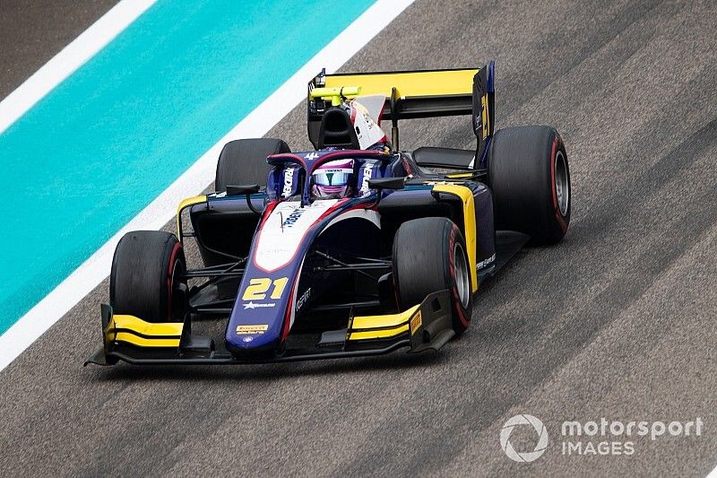 Marino Sato in FIA F2 2020 con il team Trident