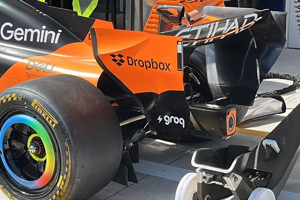 McLaren car tech detail
