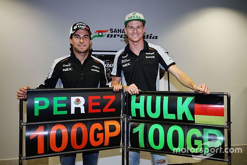 Gallery: Hulkenberg and Perez's journey to 100 F1 grands prix