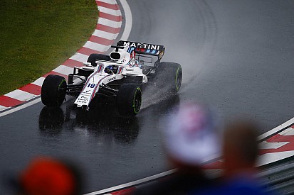 Stroll privé du nouvel aileron avant Williams