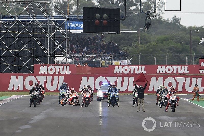 Chaos in der Startaufstellung beim GP Argentinien 2018 in Termas de Rio Hondo