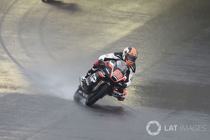 P1 Pagliani in derde training GP Japan, Bendsneyder en Loi achterin