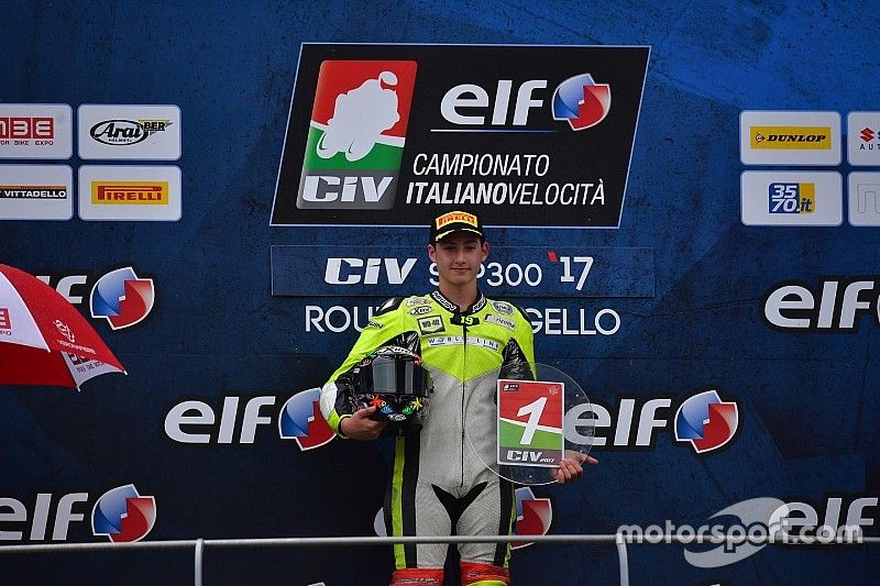 Luca Bernardi si laurea campione della Supersport 300 al Mugello