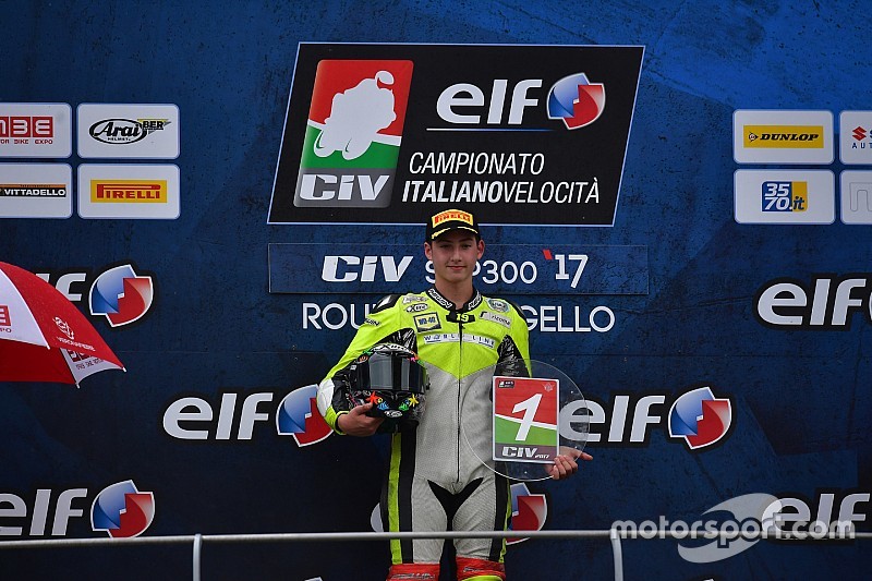 Luca Bernardi si laurea campione della Supersport 300 al Mugello