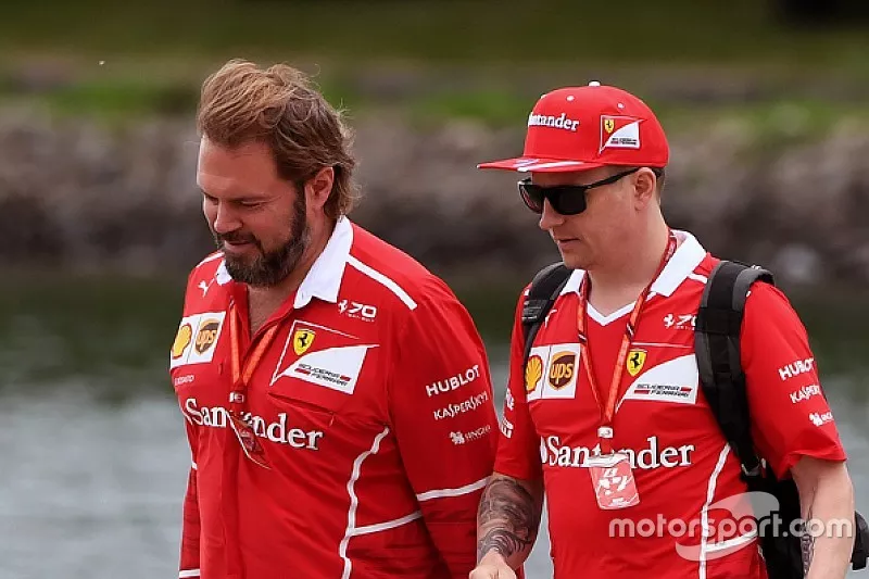 Kimi Raikkonen, Ferrari und Gino Rosato, Ferrari