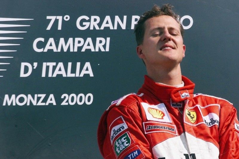 Monza 2000: Michael Schumacher weint, als er an Senna denkt