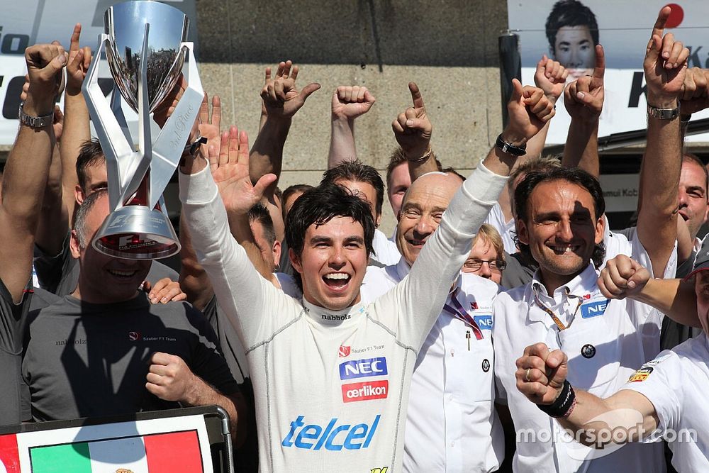 Cuando Sergio Pérez subió al podio en su primer GP de Canadá