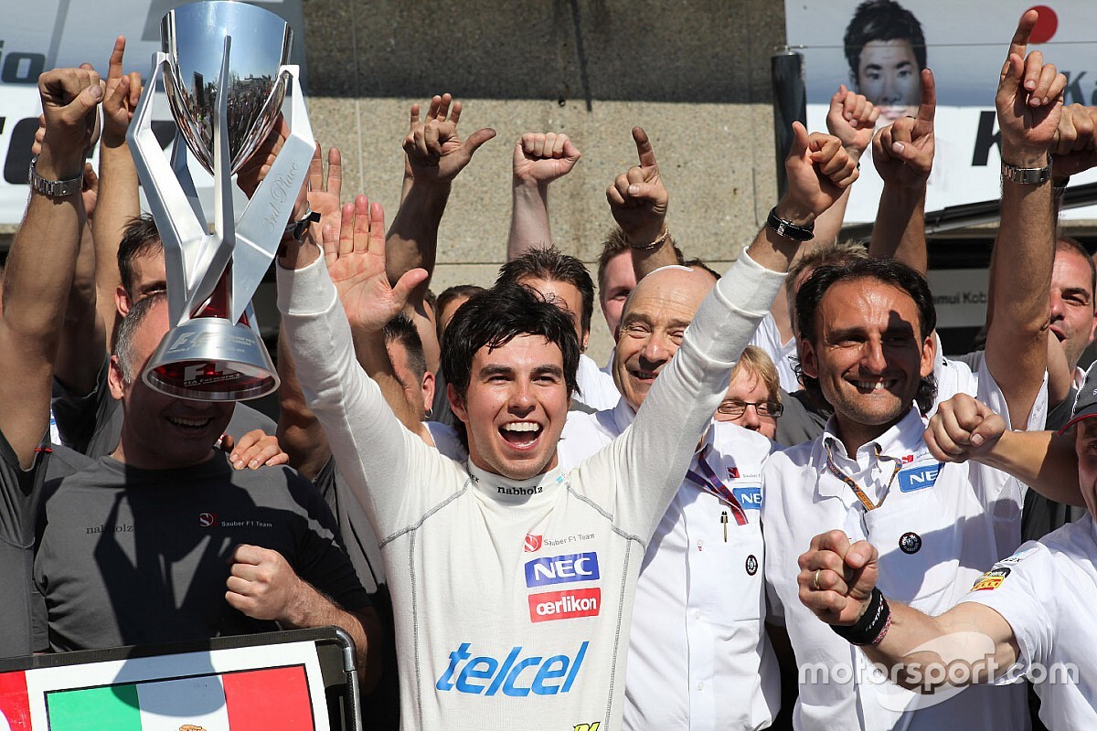 Cuando Sergio Pérez subió al podio en su primer GP de Canadá