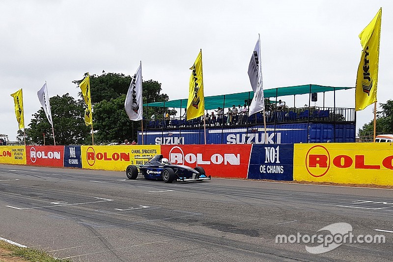 Coimbatore JK Tyre: Perera doubles up with Race 3 win