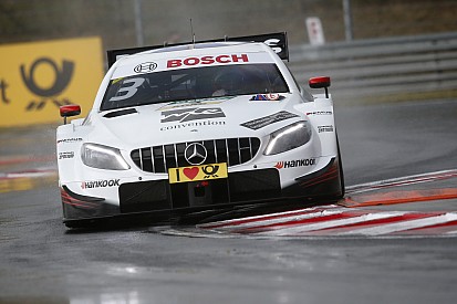 DTM Norisring: Di Resta snelste in natte VT1