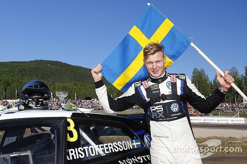 Kristoffersson s'impose à domicile, Loeb sur le podium