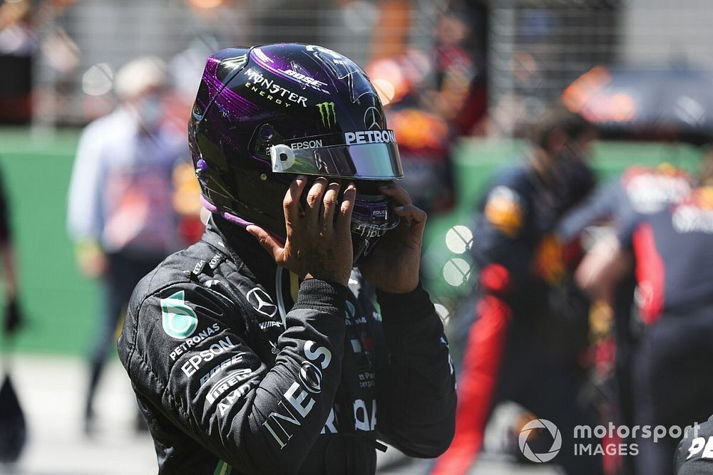 Lewis Hamilton, Mercedes-AMG Petronas F1, on the grid