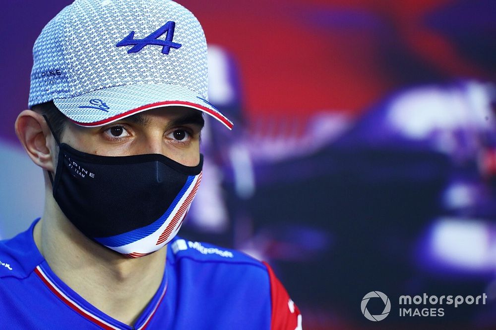 Esteban Ocon, Alpine F1 in the Press Conference