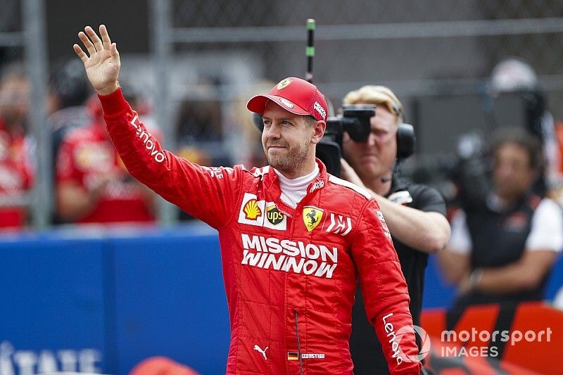 Sebastian Vettel, Ferrari, after Qualifying