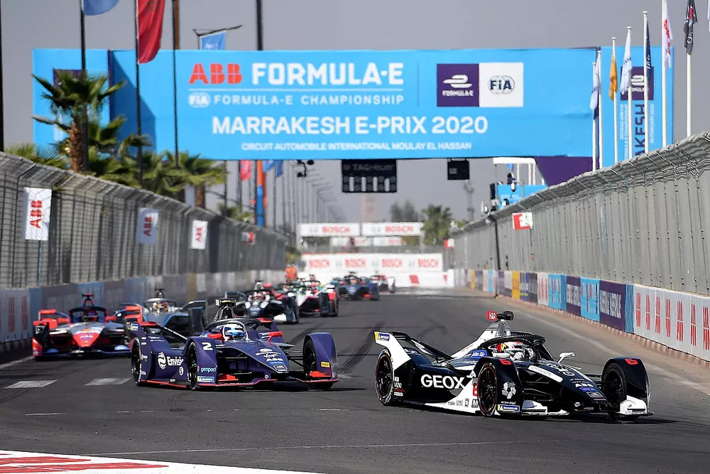 Brendon Hartley, Dragon Racing, Penske EV-4 Sam Bird, Virgin Racing, Audi e-tron FE06, Pascal Wehrlein, Mahindra Racing, M6Electro 