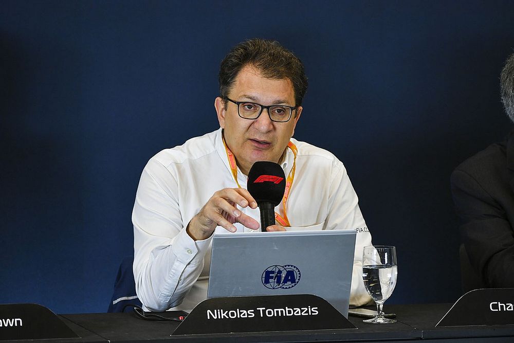 Nikolas Tombazis durante la conferenza stampa di presentazione del regolamento tecnico 2021 della Formula 1