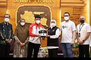 Wakili Indonesia di Moto3 2022, Gubernur Jatim Apresiasi Mario Aji