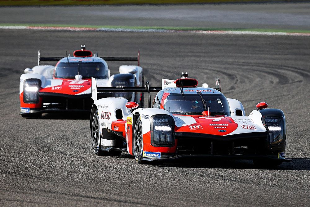 #7 Toyota Gazoo Racing Toyota GR010 - Hybrid: Mike Conway, Kamui Kobayashi, Jose Maria Lopez, #8 Toyota Gazoo Racing Toyota GR010 - Hybrid: Sébastien Buemi, Kazuki Nakajima, Brendon Hartley