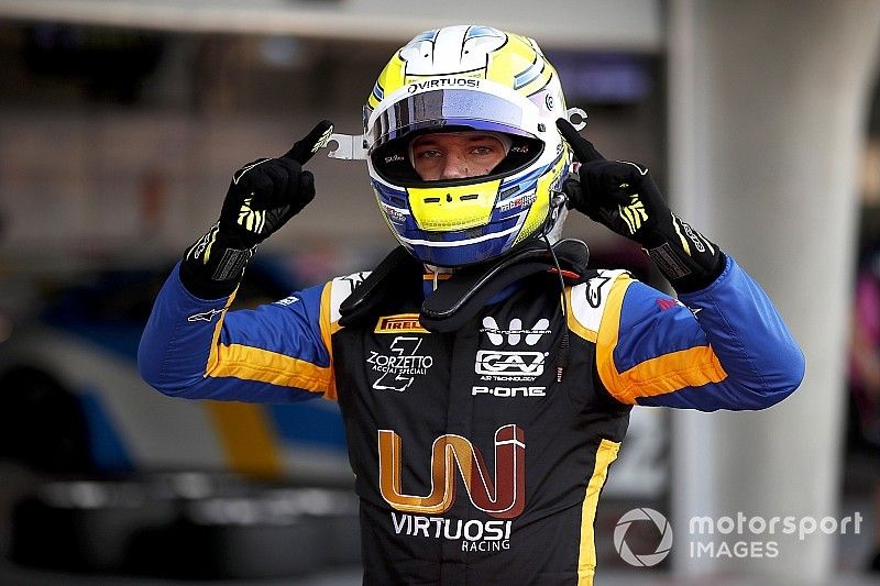 Ganador de la pole Luca Ghiotto, UNI VIRTUOSI