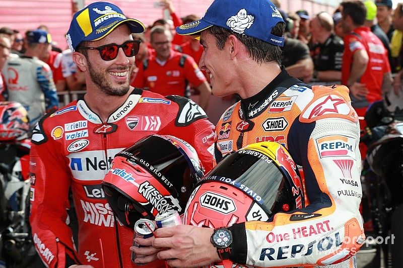 Andrea Dovizioso, Ducati Team, Marc Marquez, Repsol Honda Team