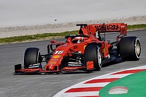 Leclerc tops second F1 test day as Gasly crashes