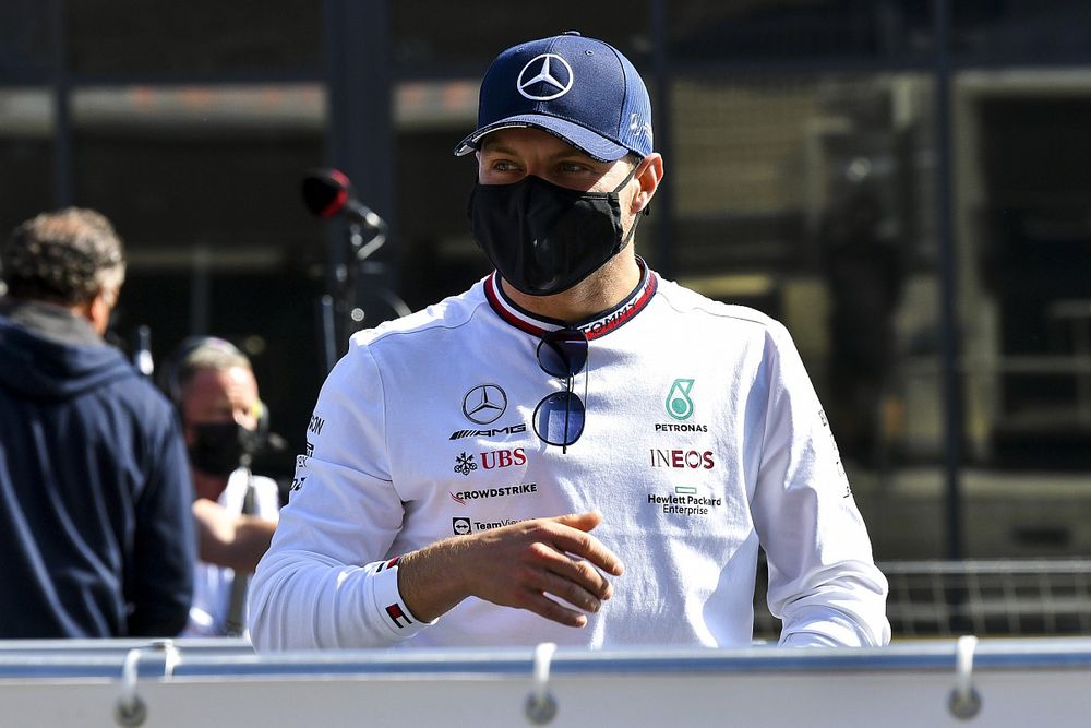 Valtteri Bottas, Mercedes en el desfile de pilotos