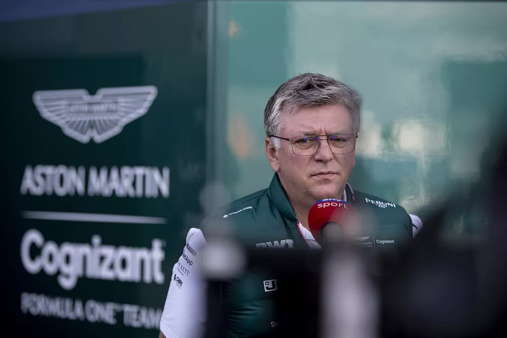 Otmar Szafnauer, team principal et PDG, Aston Martin F1, est interviewé