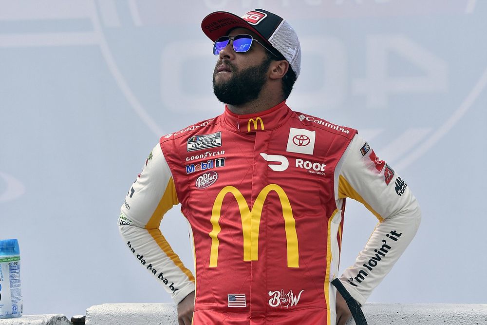 NASCAR red flags Talladega race with Bubba Wallace leading