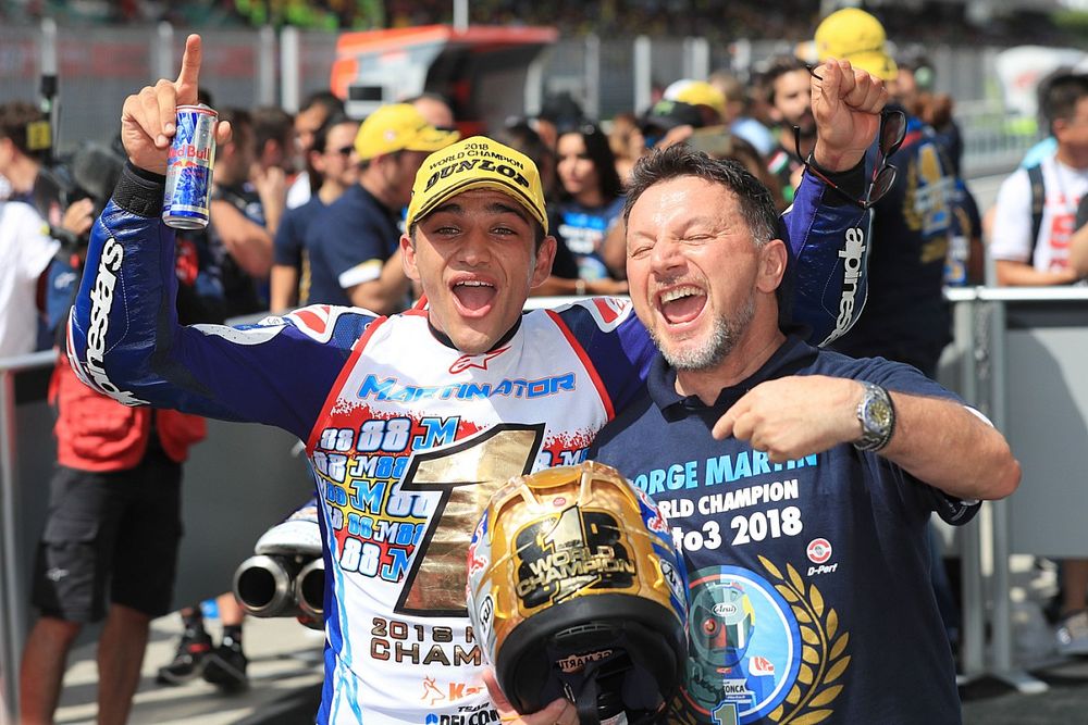 Jorge Martin, Del Conca Gresini Racing, mit Fausto Gresini