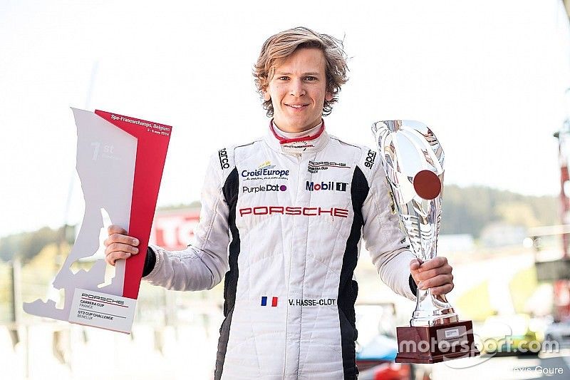 Valentin HASSE-CLOT #27, Sébastien Loeb Racing pendant la Porsche Carrera Cup France à Magny-Cours, du 6 au 9 septembre 2018. Photo : Antonin Vincent.