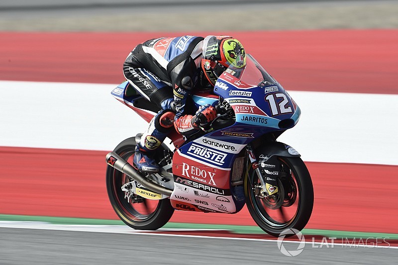 Moto3 Red Bull Ring: Bezzecchi sterk in natte omstandigheden