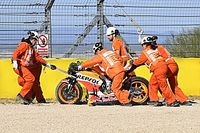 V&iacute;deo: la primera ca&iacute;da de Marc M&aacute;rquez tras su regreso a MotoGP