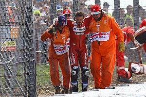 Dovizioso hospitalised after temporary memory loss in crash