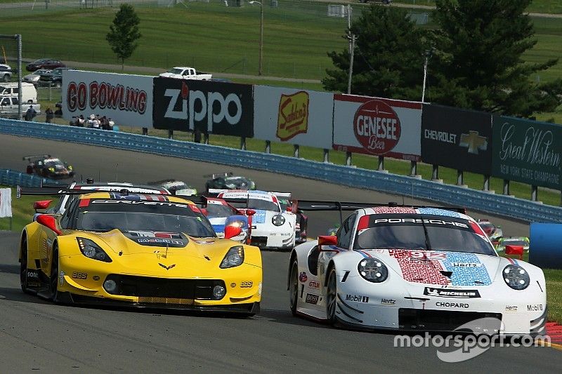 #4 Corvette Racing Corvette C7.R, GTLM: Oliver Gavin, Tommy Milner,  #912 Porsche GT Team Porsche 911 RSR, GTLM: Earl Bamber, Laurens Vanthoor